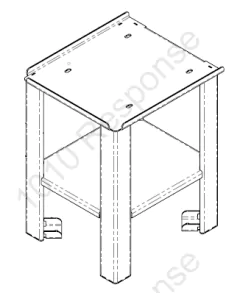 Stand for TA-S550-VED Taser Cabinet